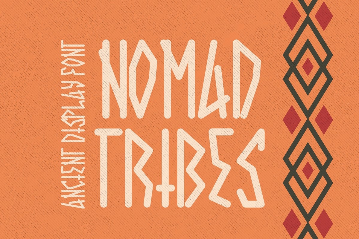 Przykład czcionki Nomad Tribes