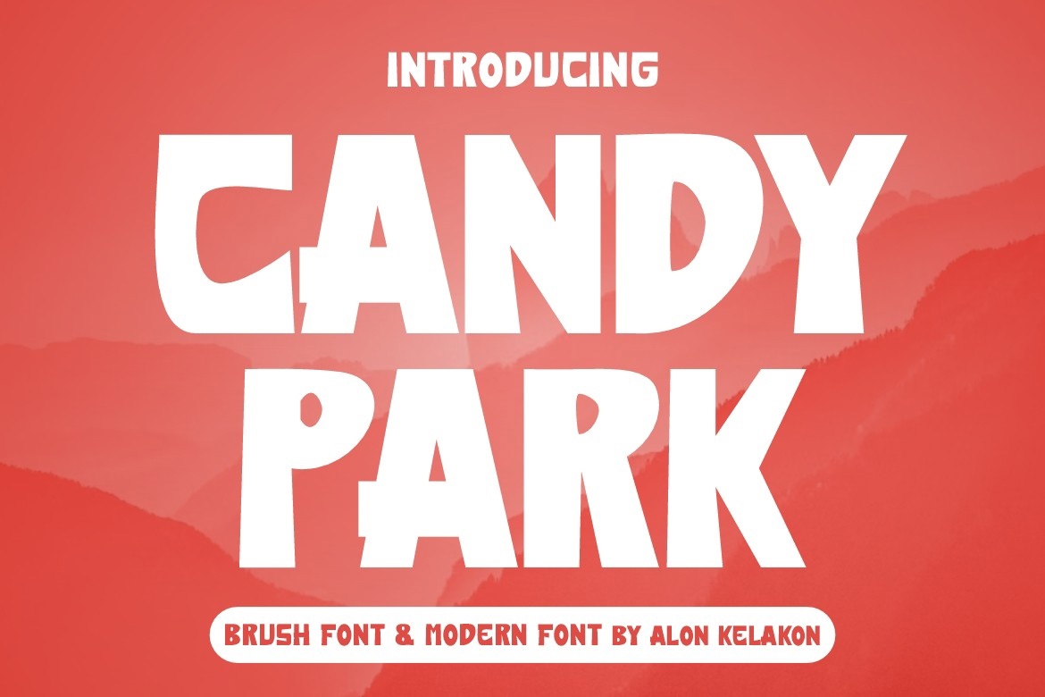 Przykład czcionki Candy Park