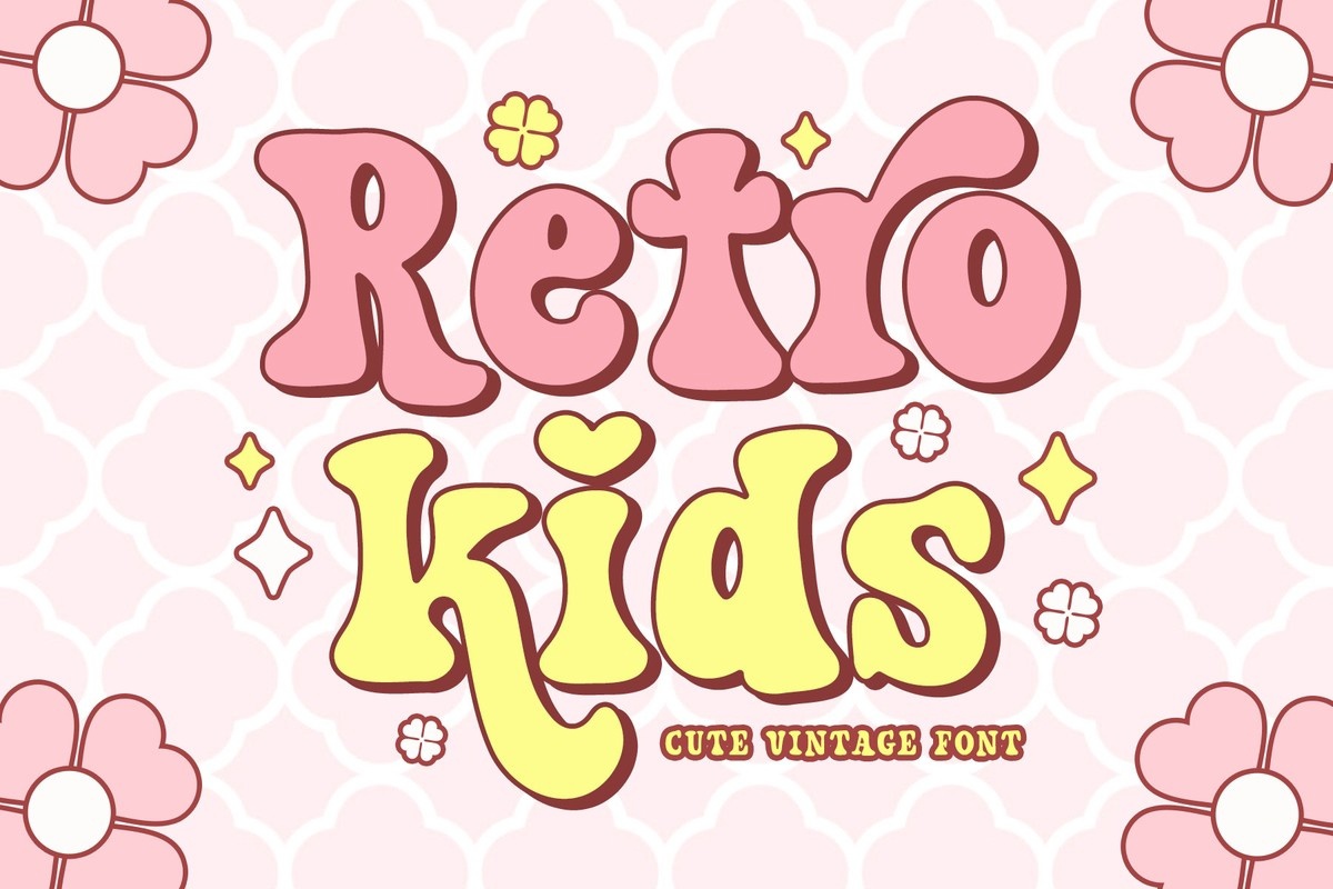 Przykład czcionki Retro Kids Regular