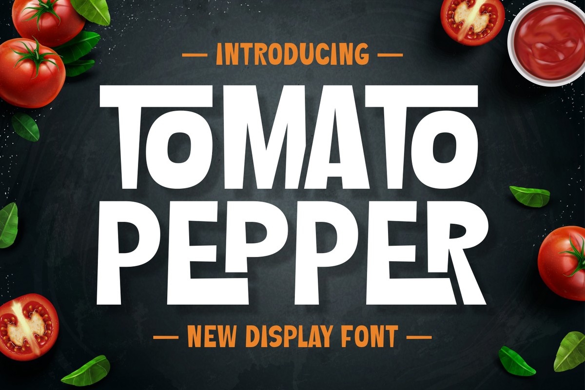 Przykład czcionki Tomato Pepper