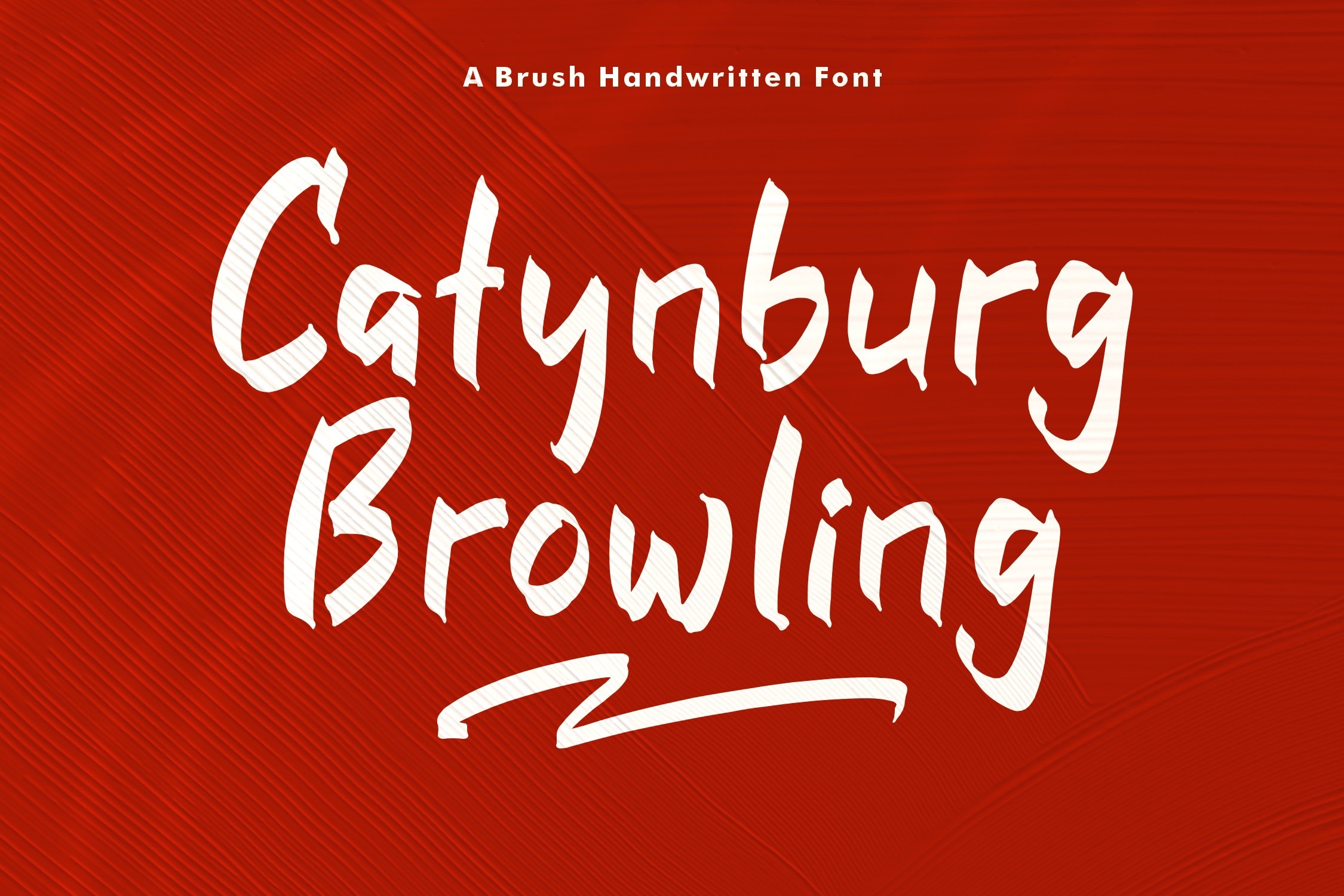 Przykład czcionki Catynburg Browling Regular