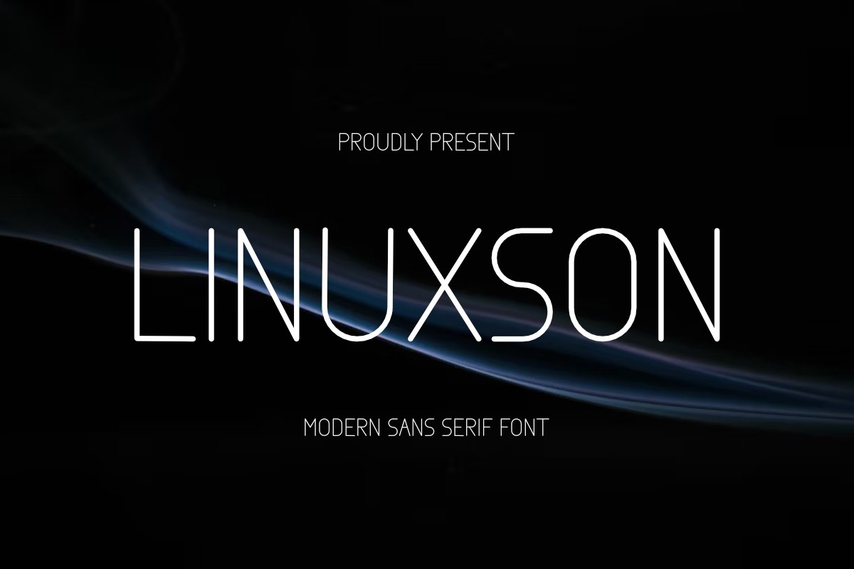 Przykład czcionki Linuxson Regular