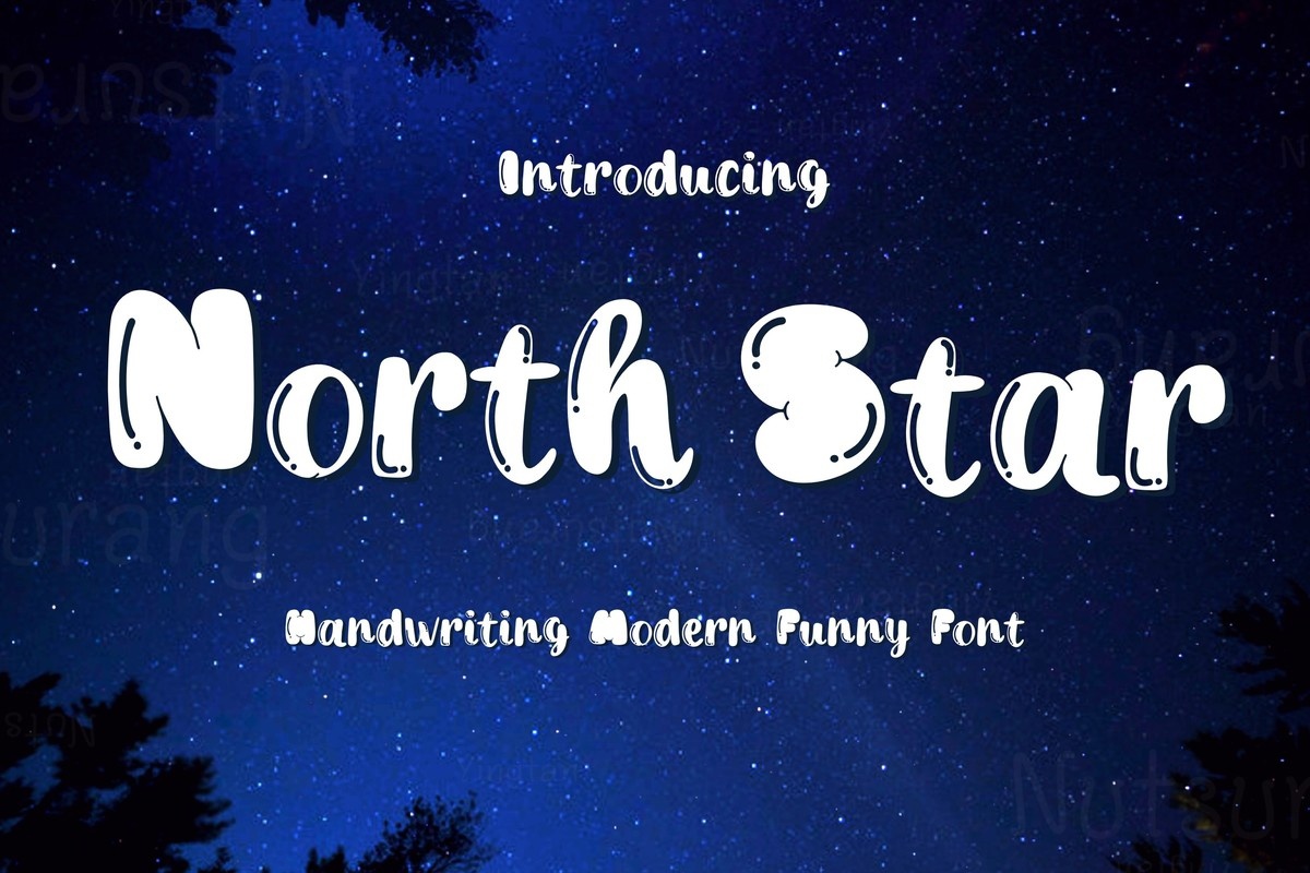 Przykład czcionki North Star Regular