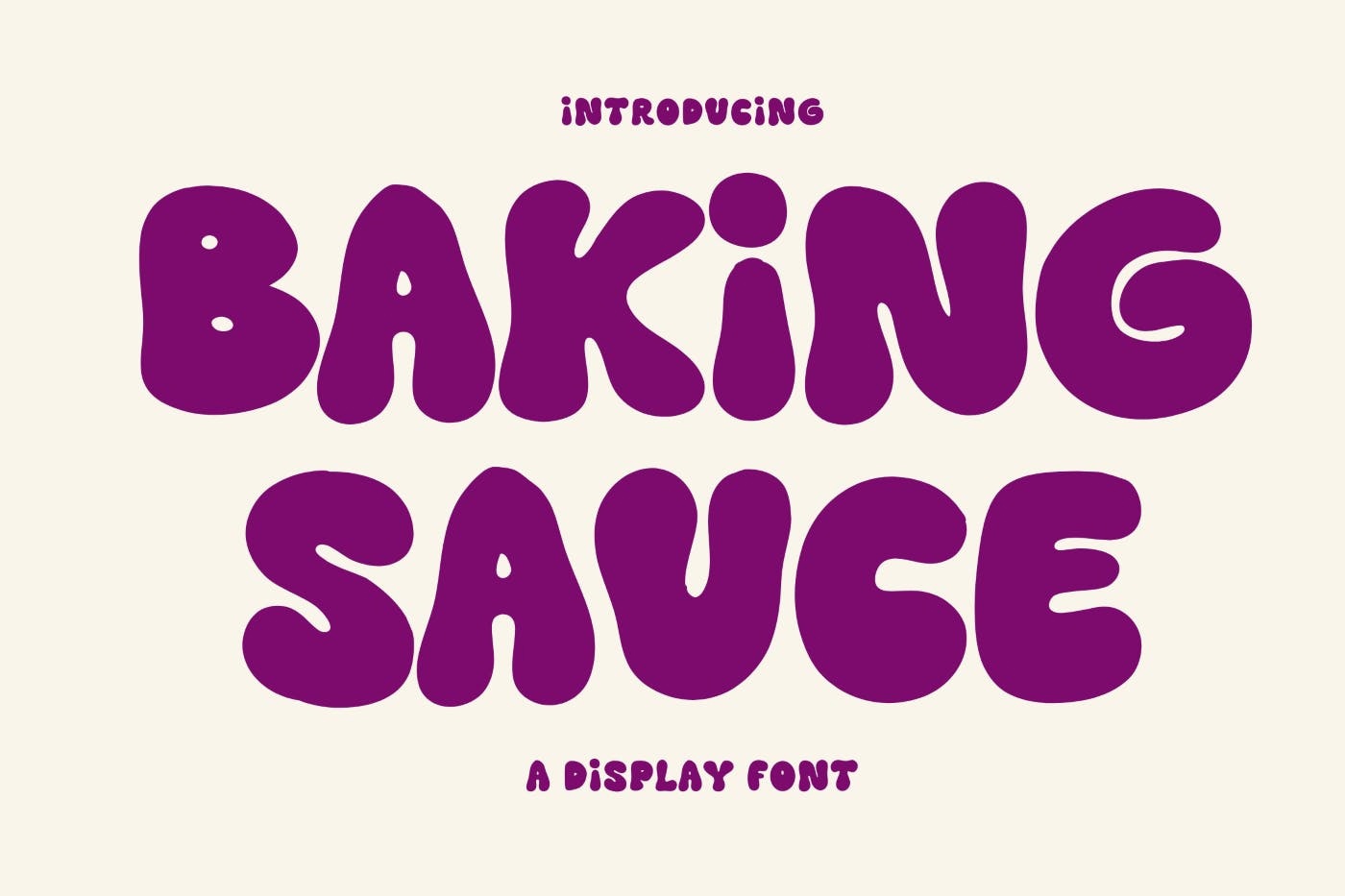 Przykład czcionki Baking Sauce