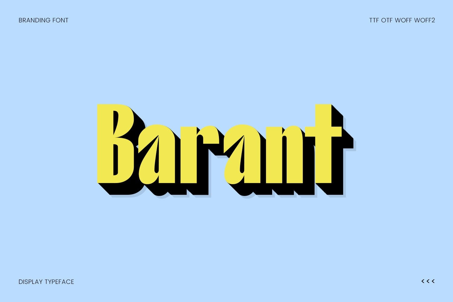 Przykład czcionki Barant Bold