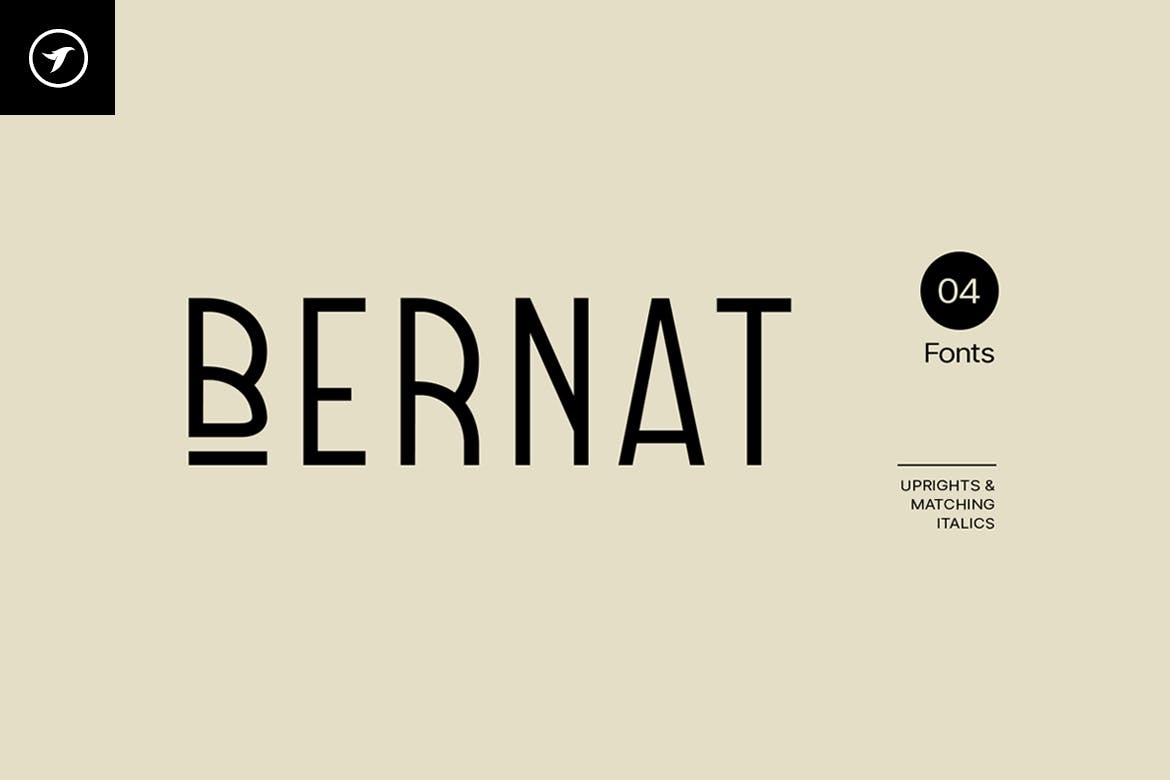 Przykład czcionki Bernat Italic
