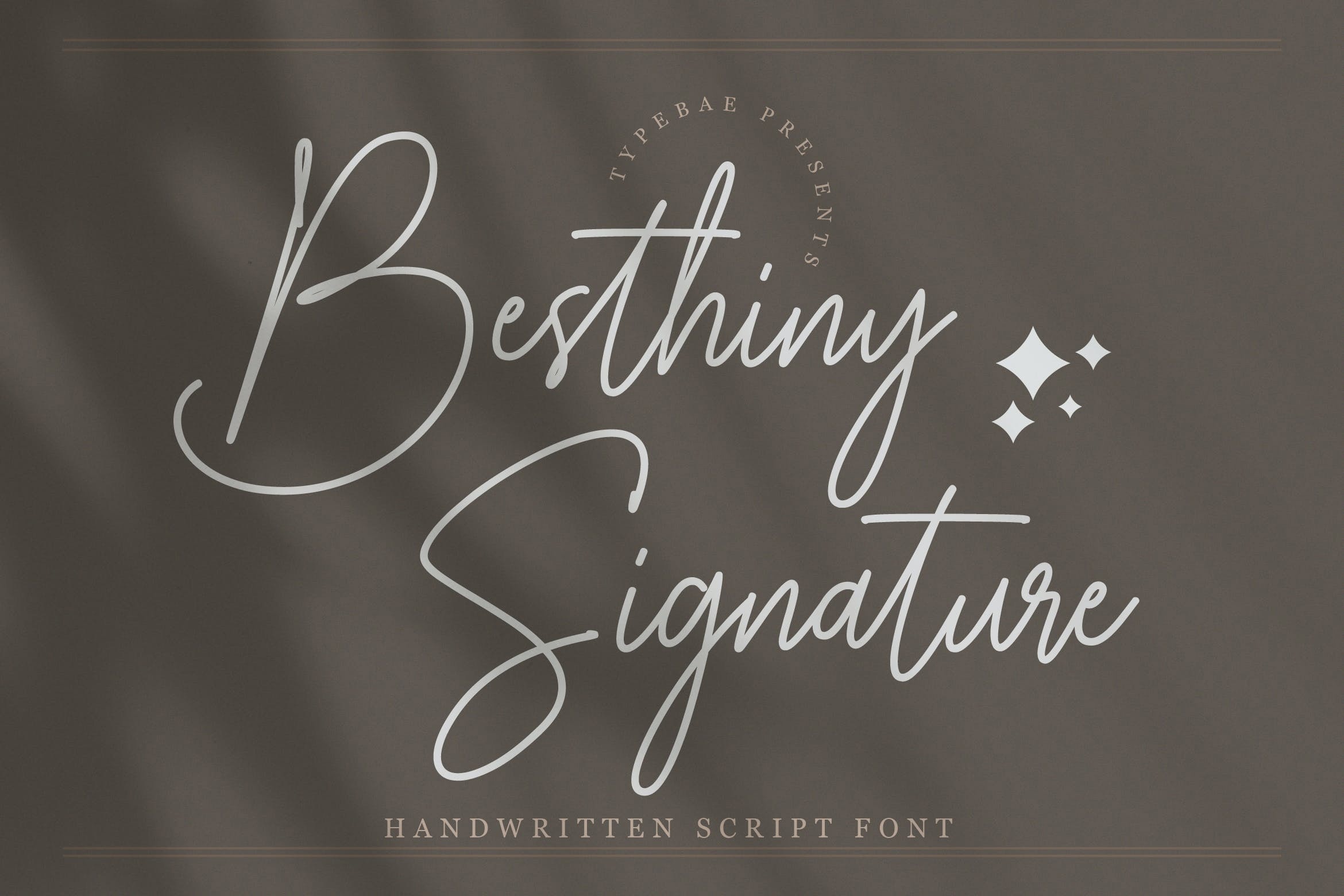 Przykład czcionki Besthiny Signature