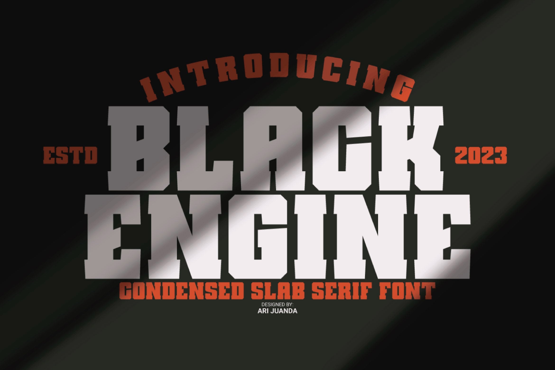 Przykład czcionki Black Engine Regular