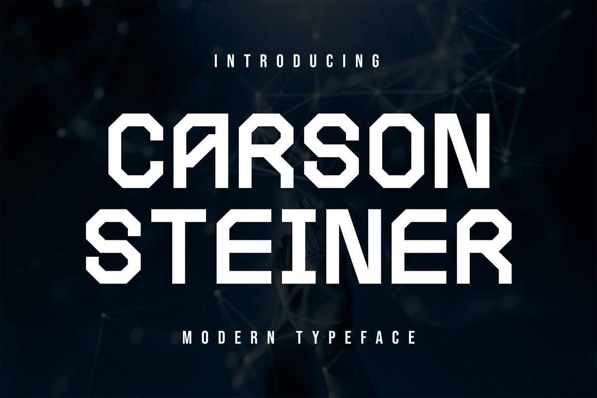 Przykład czcionki Carson Steiner