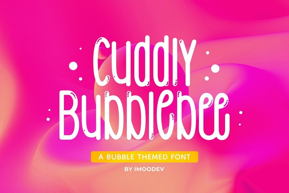 Przykład czcionki Cuddly Bubblebee