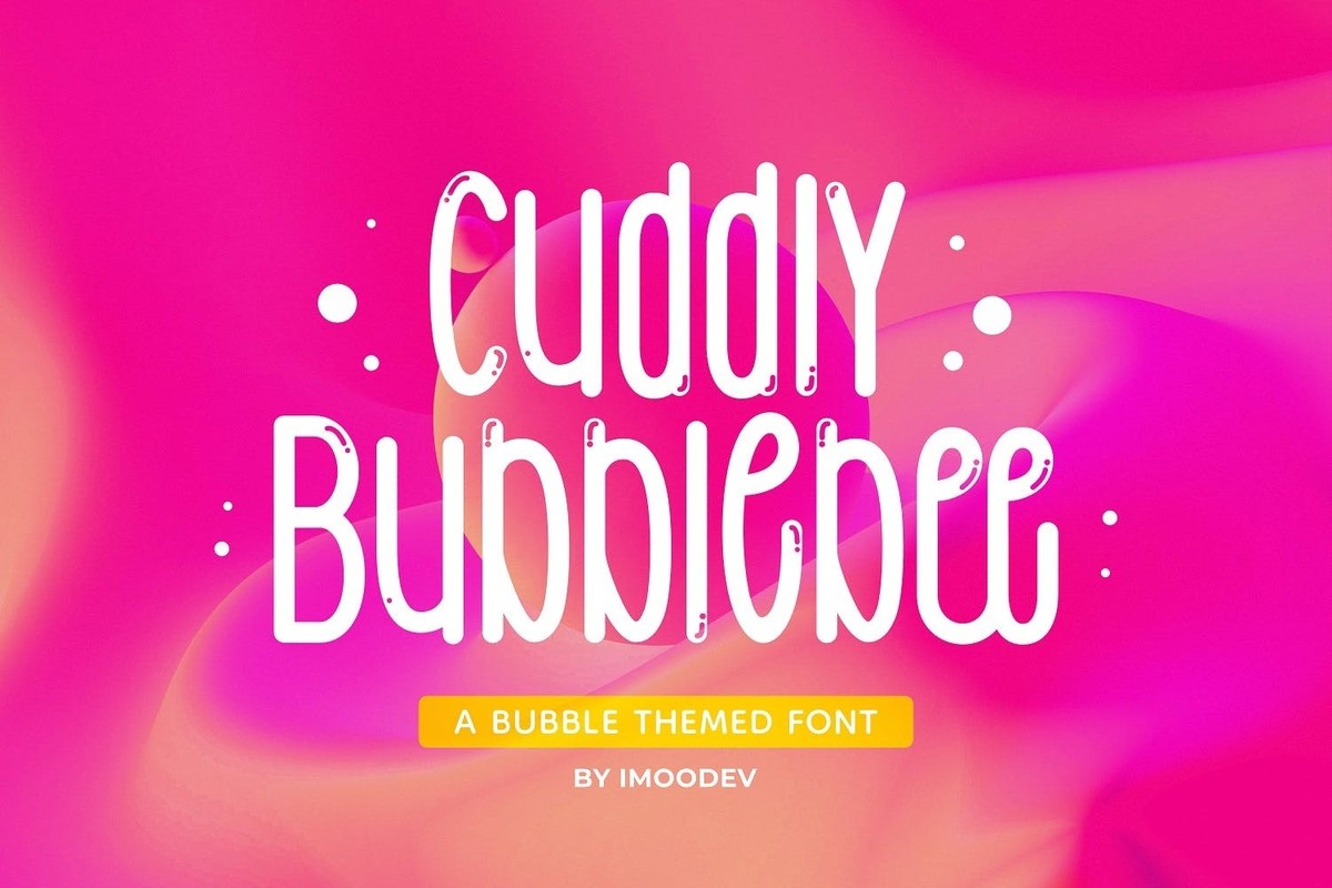 Przykład czcionki Cuddly Bubblebee Regular