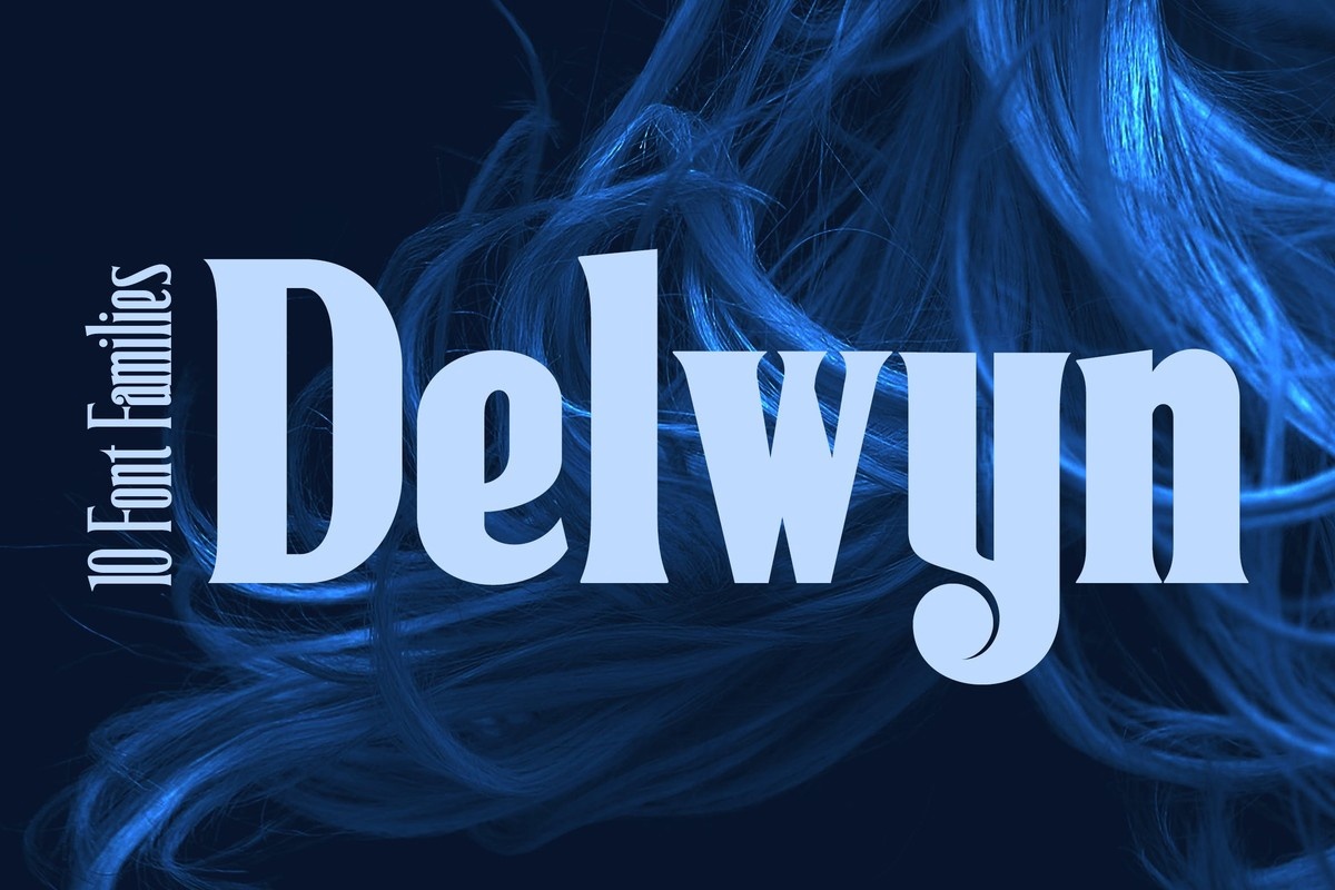Przykład czcionki Delwyn Extra Light
