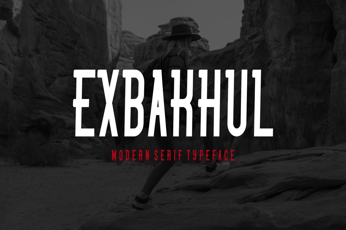 Przykład czcionki Exbakhul Regular