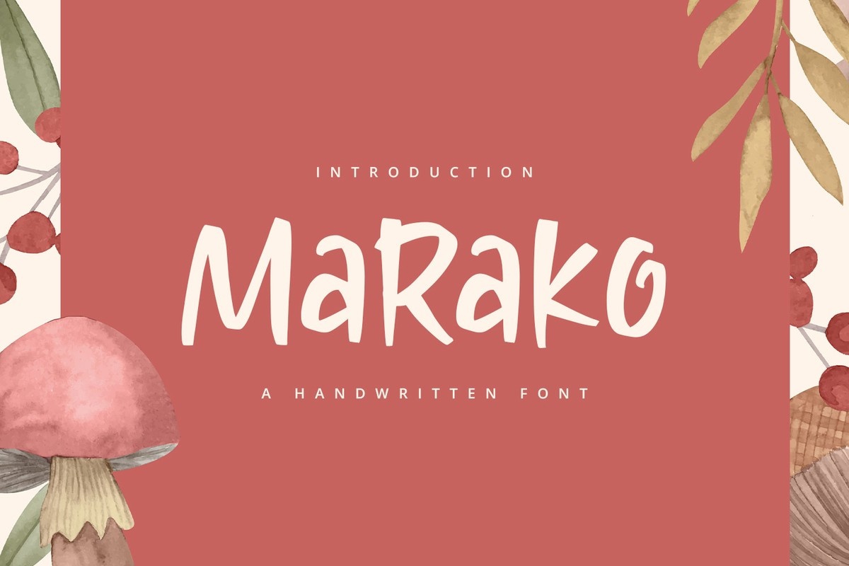 Przykład czcionki Marako
