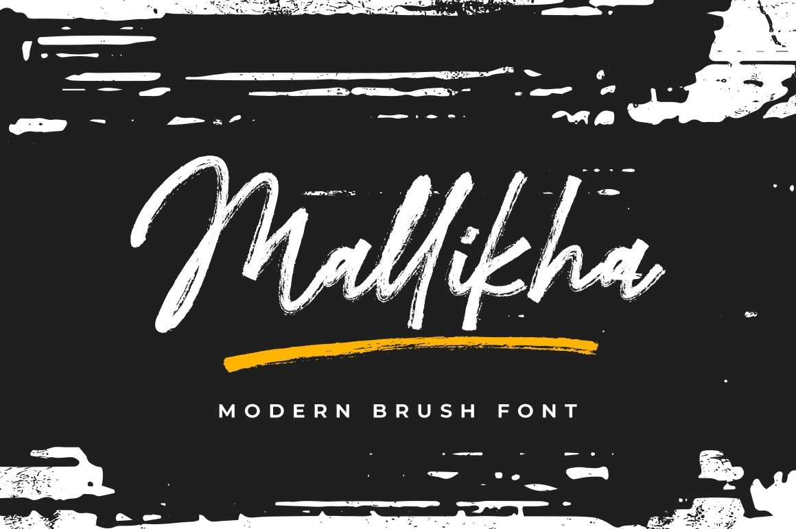 Przykład czcionki Mallikha Brush