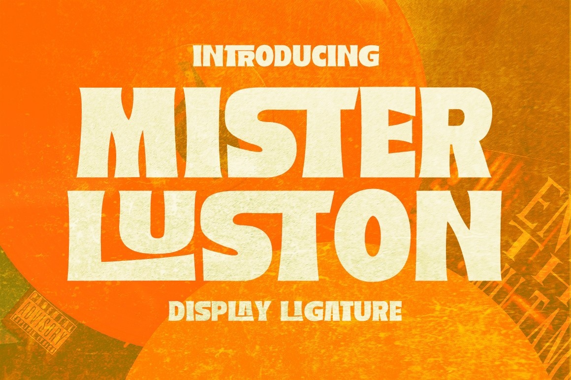 Przykład czcionki Mister Luston