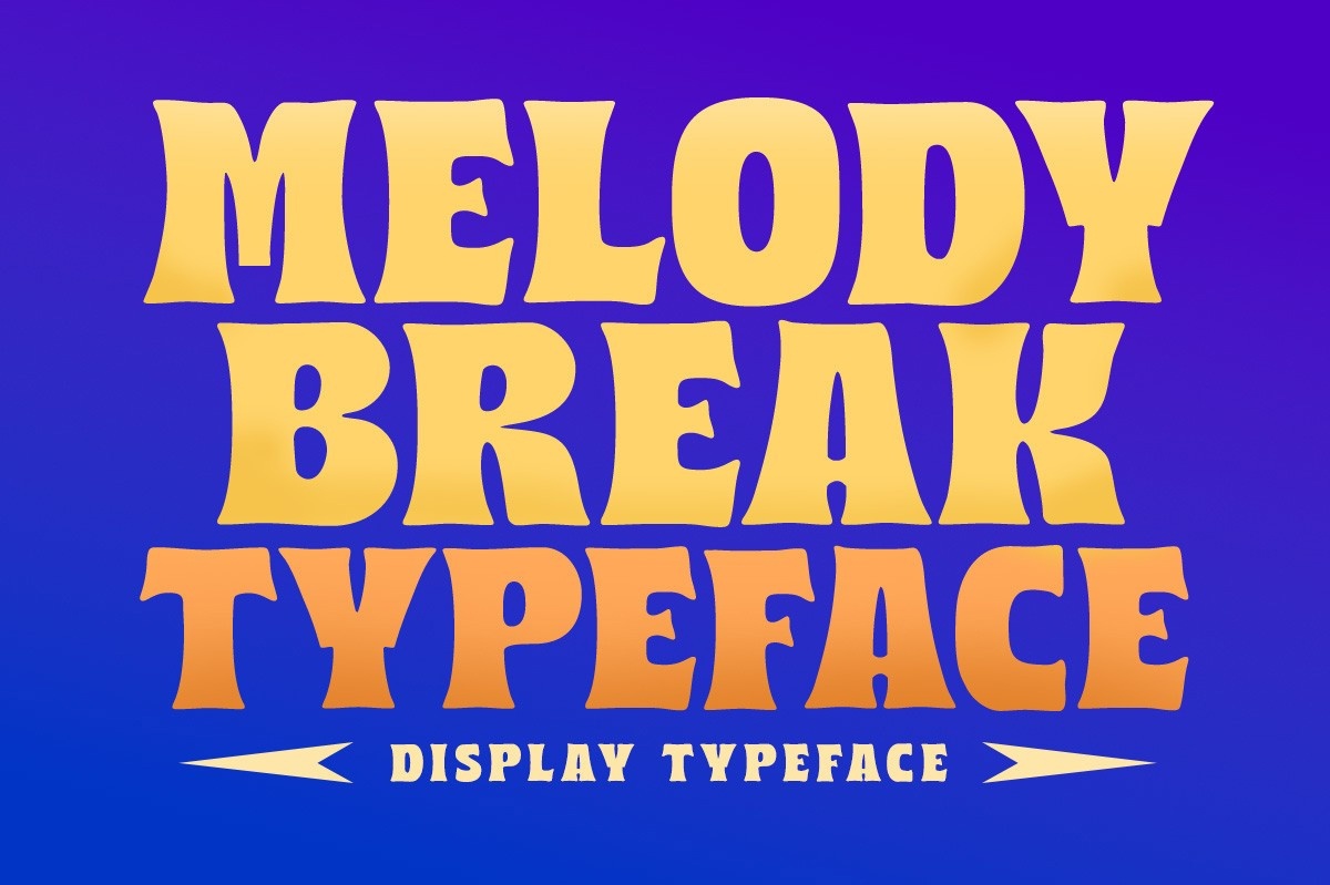 Przykład czcionki Melody Break