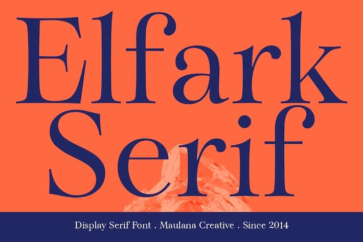 Przykład czcionki Elfark Serif