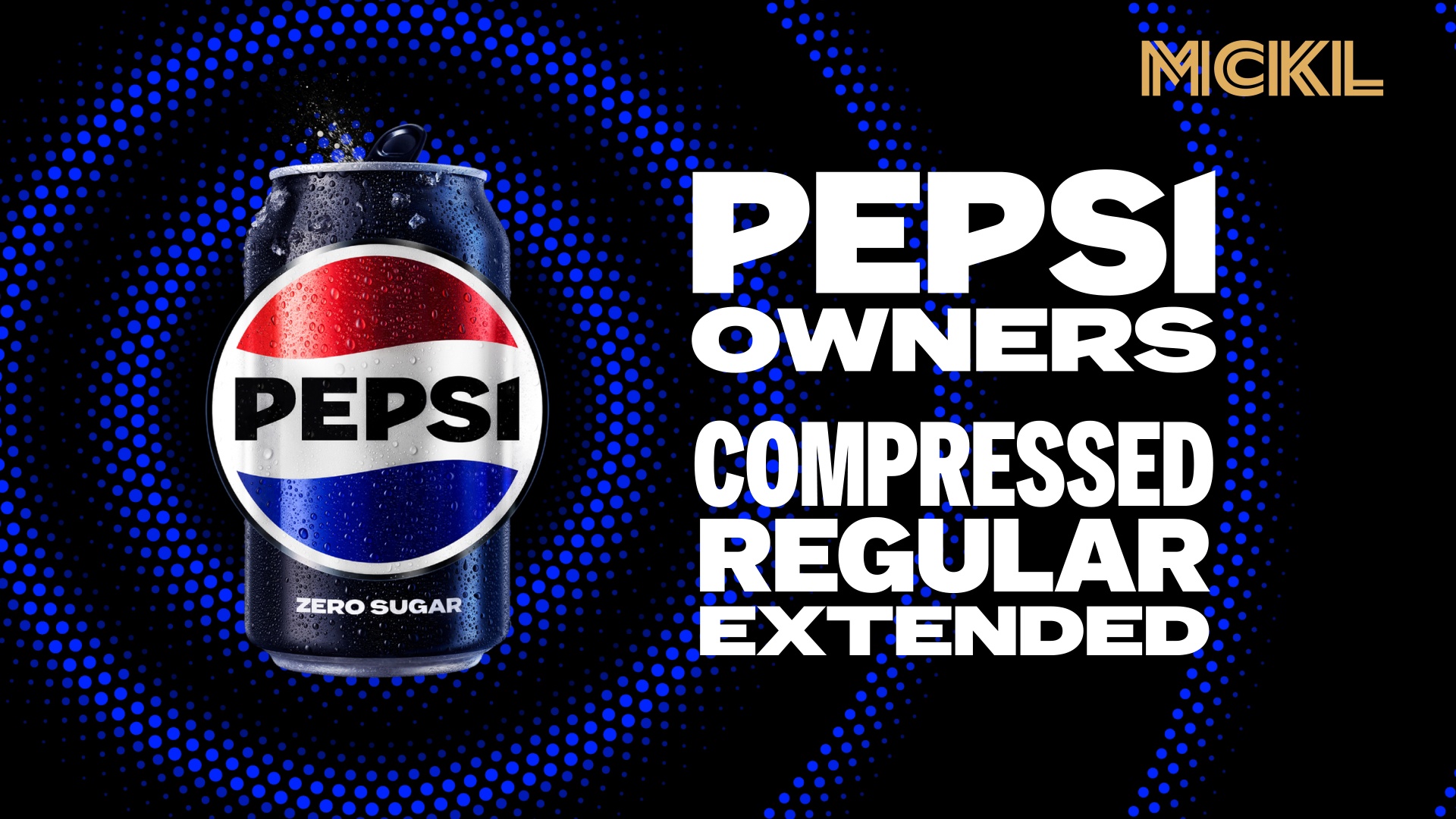 Przykład czcionki Pepsi Owners
