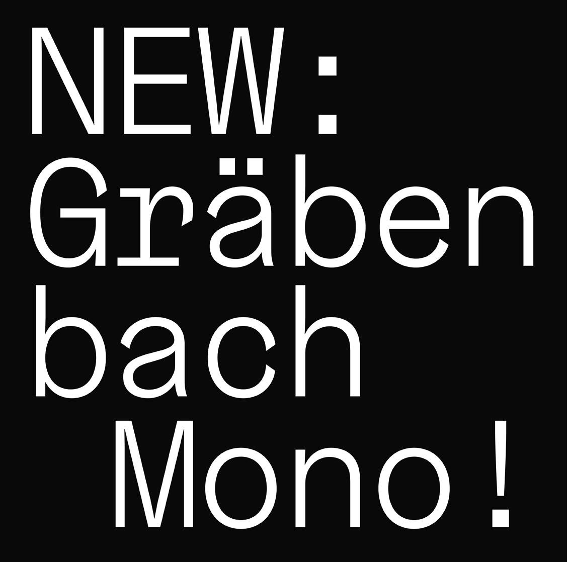 Przykład czcionki Grabenbach Mono Medium