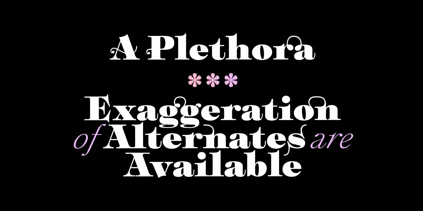 Przykład czcionki Plethora Thin