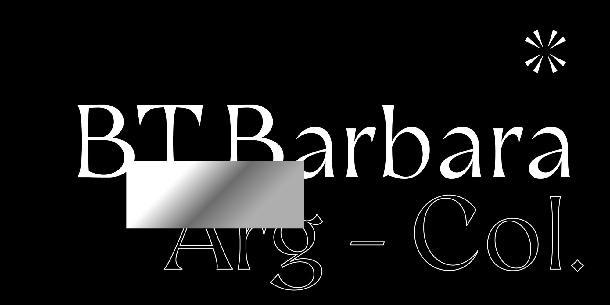 Przykład czcionki BT Barbara