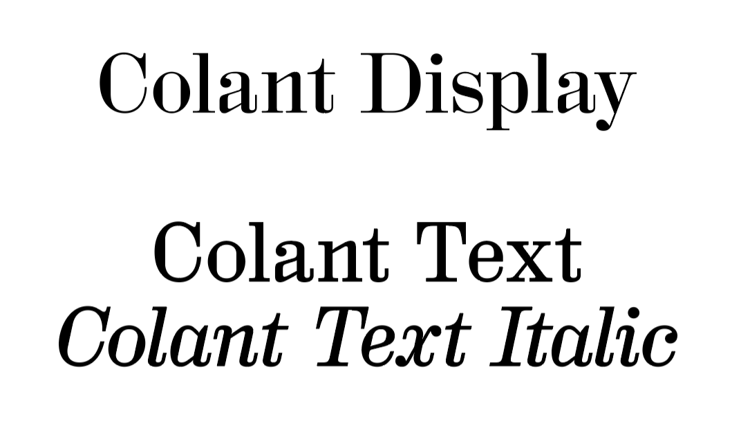 Przykład czcionki HAL Colant 1.0