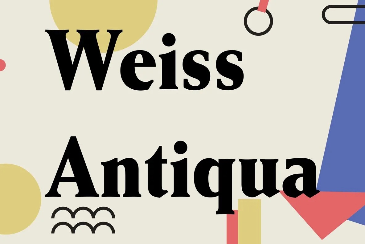 Przykład czcionki Weiss Antiqua