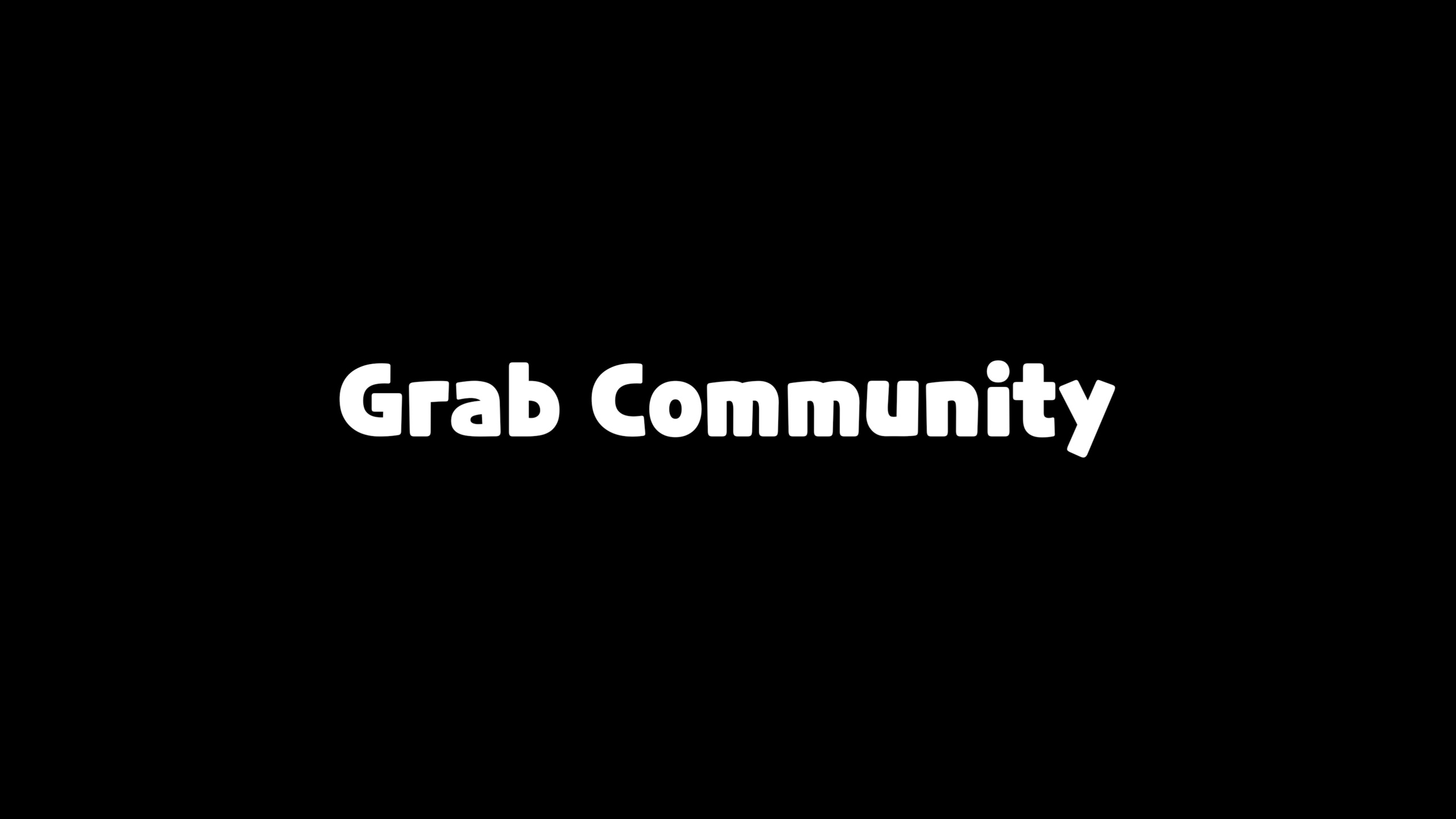 Przykład czcionki GRAB COMMUNITY