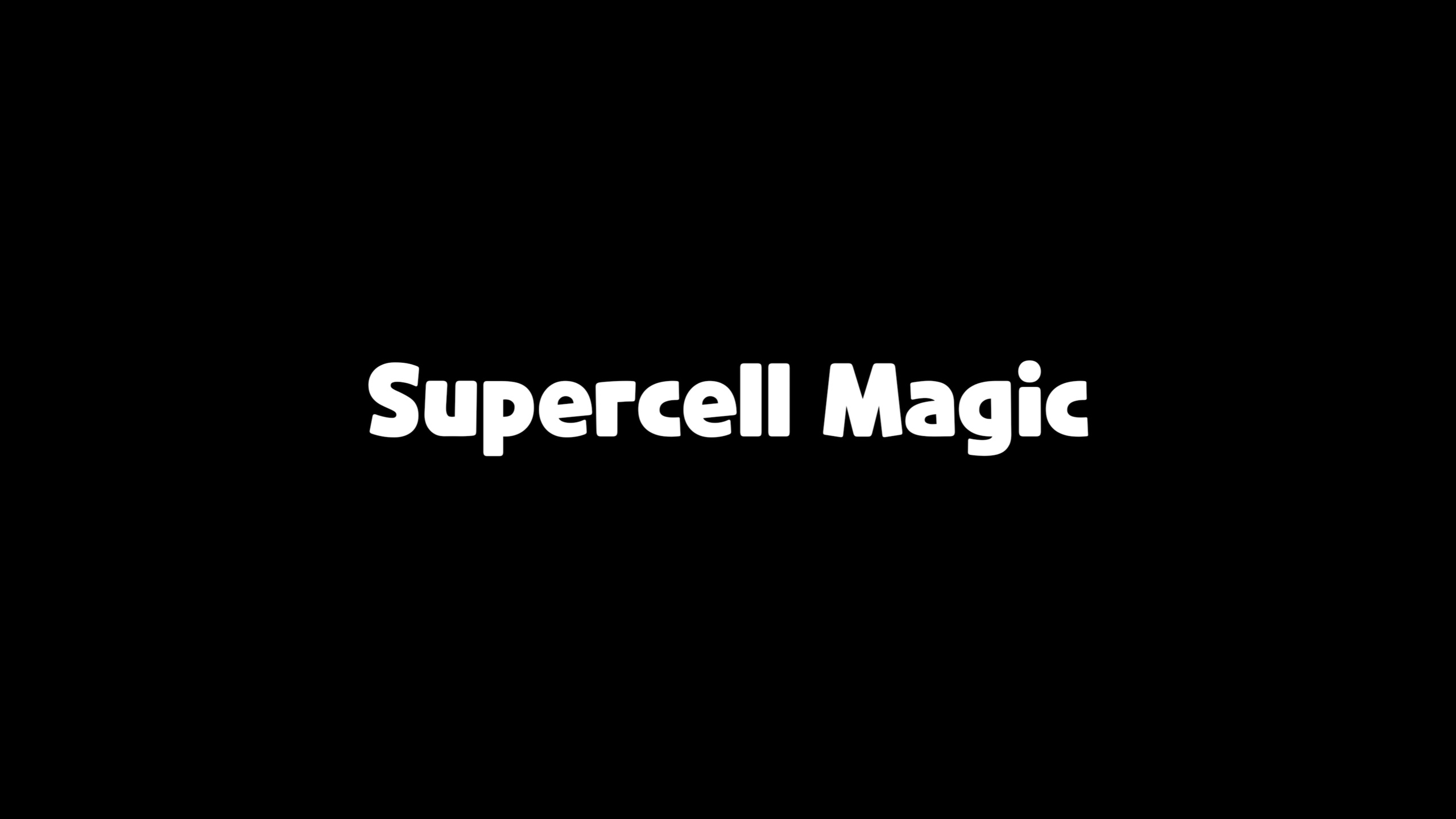 Przykład czcionki SUPERCELL MAGIC