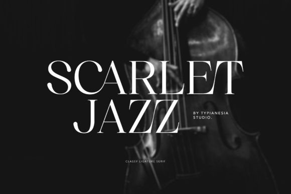 Przykład czcionki Scarlet Jazz Regular