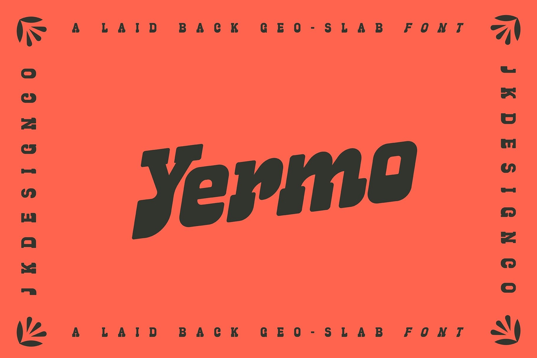 Przykład czcionki Yermo Italic