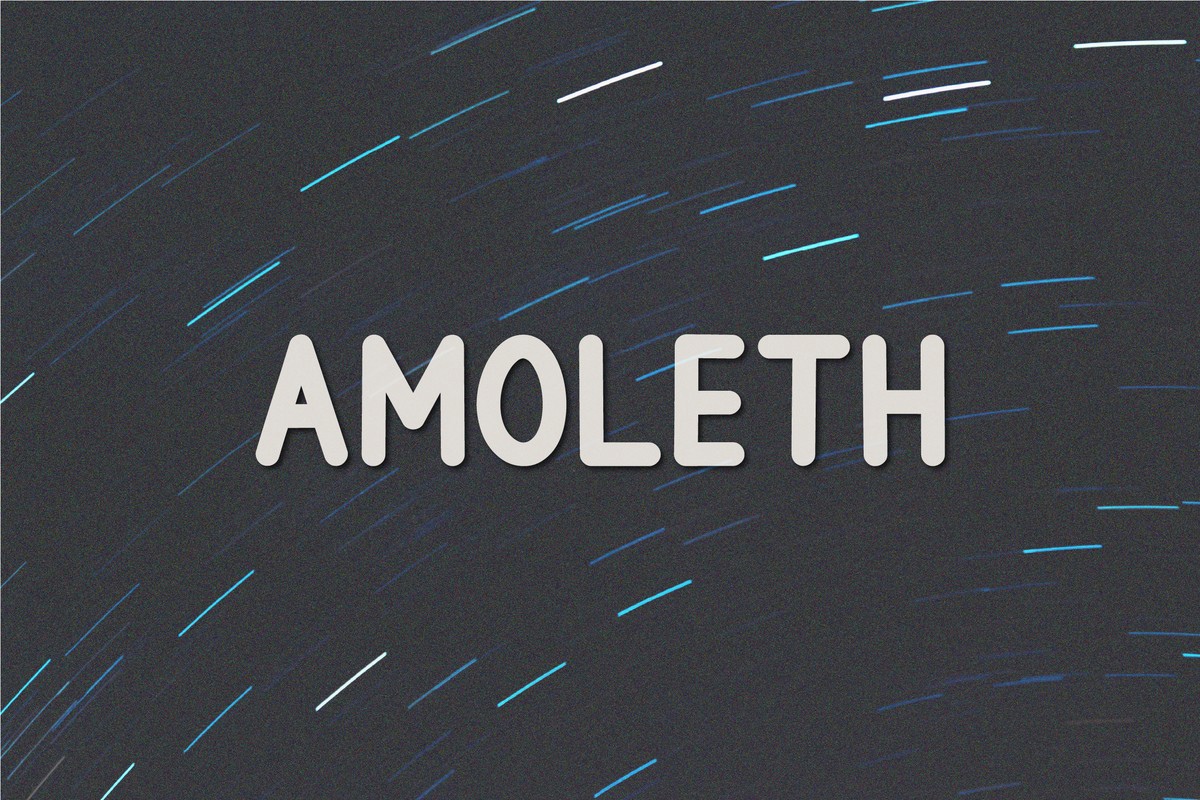Przykład czcionki Amoleth