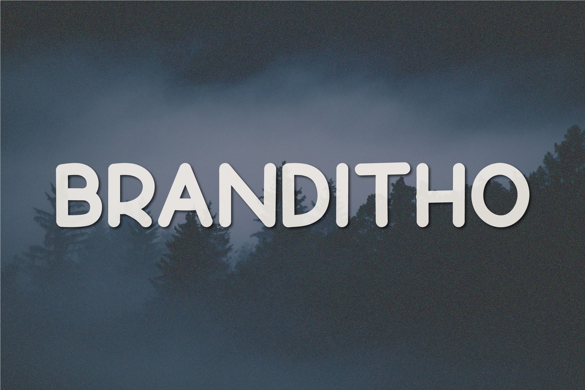 Przykład czcionki Branditho Regular