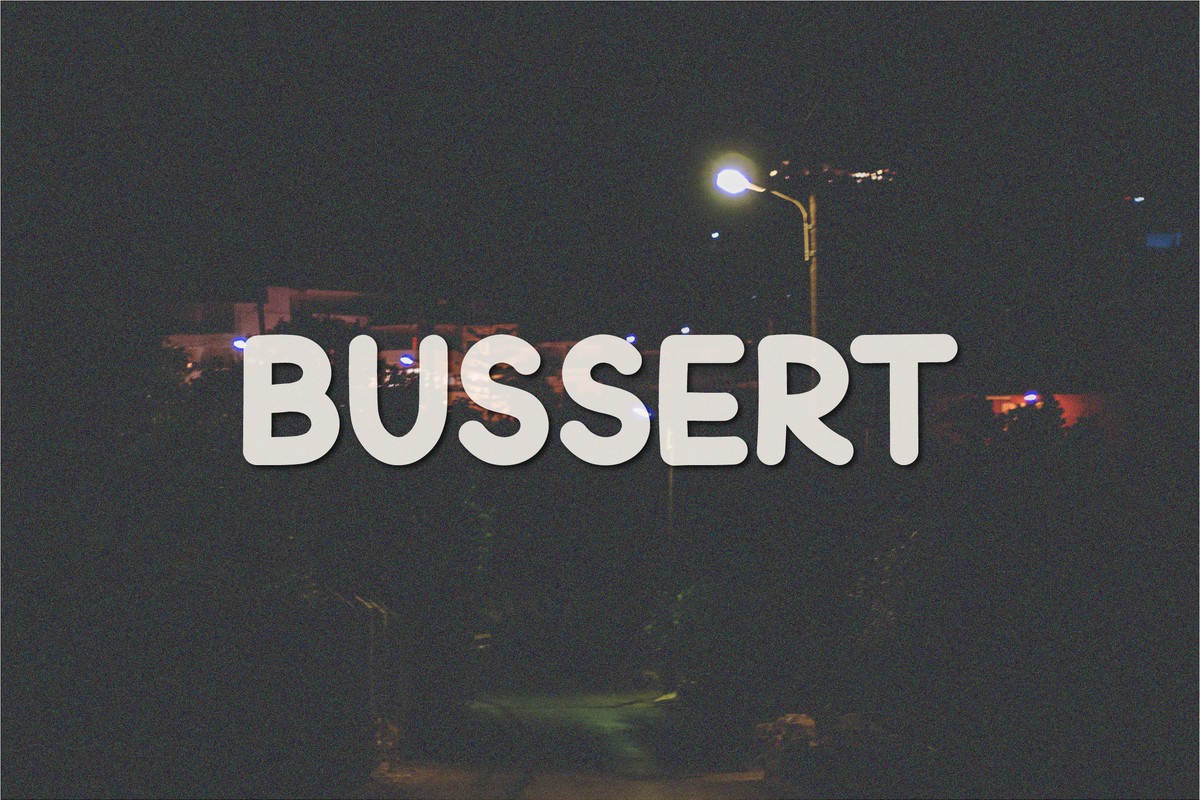 Przykład czcionki Bussert