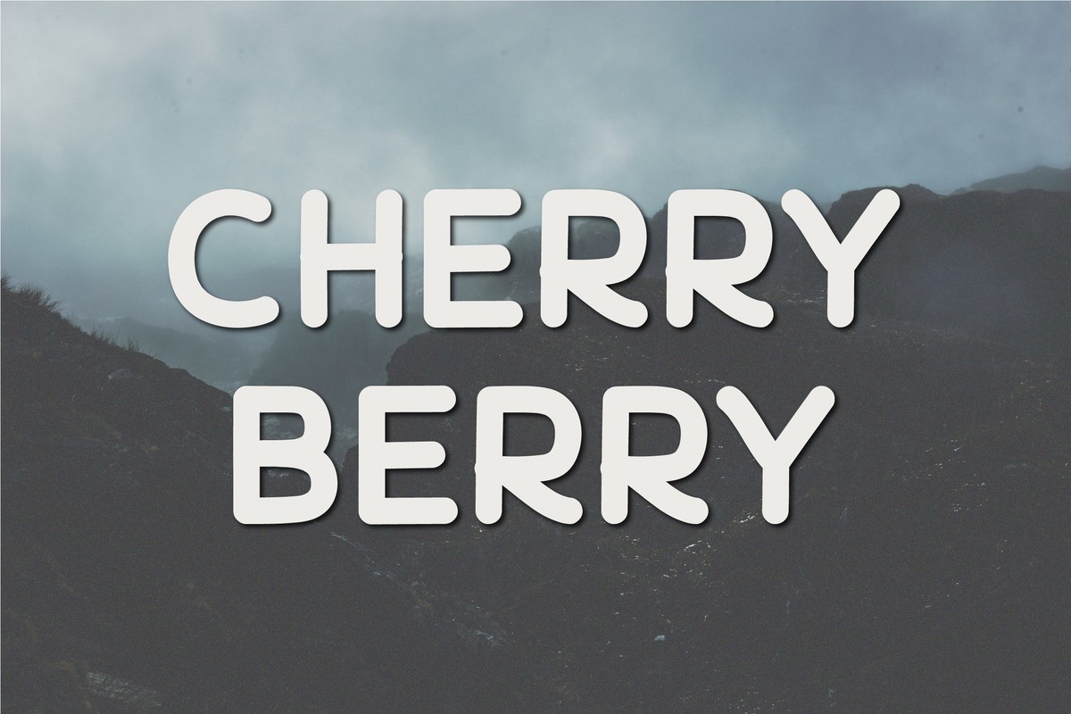 Przykład czcionki Cherry Berry