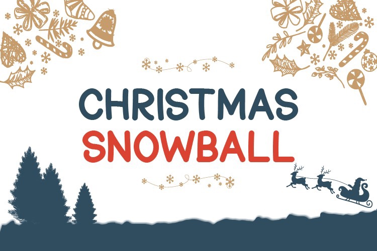 Przykład czcionki Christmas Snowball