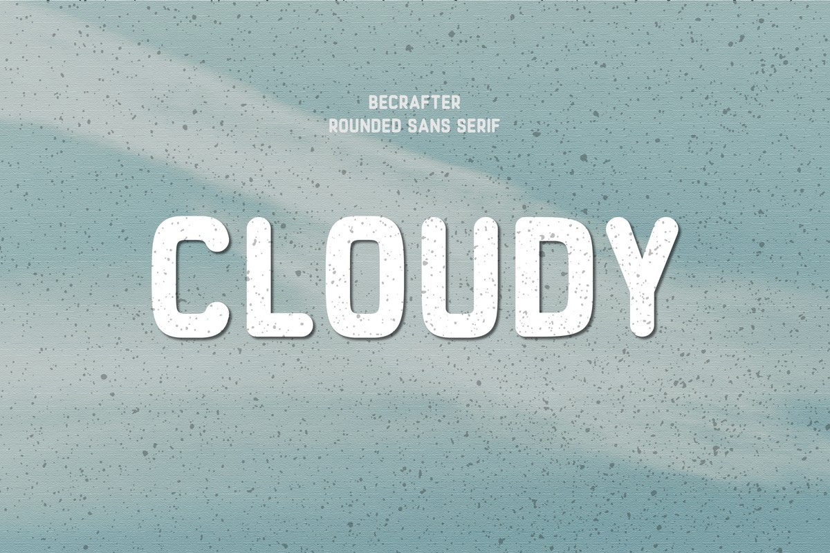 Przykład czcionki Cloudy Rounded