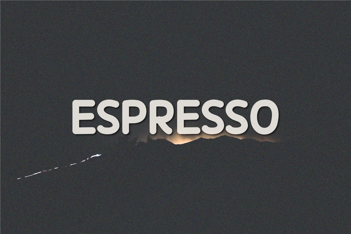 Przykład czcionki Espresso