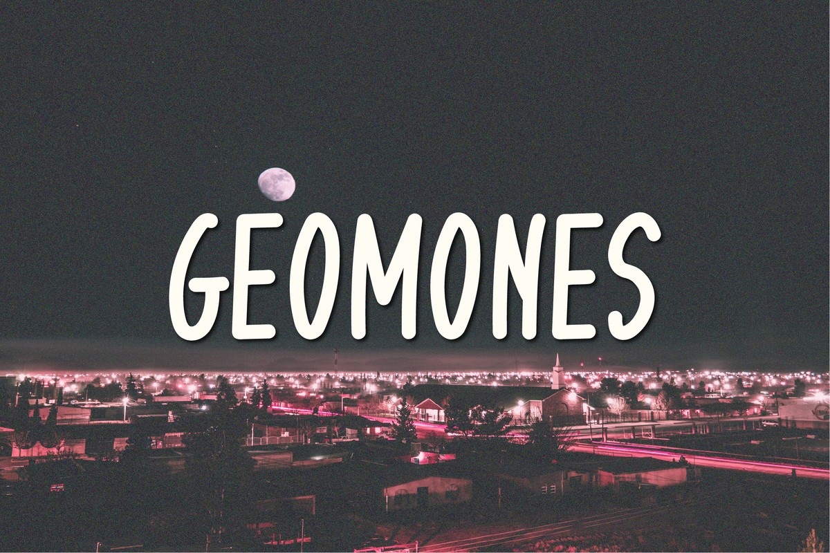 Przykład czcionki Geomones