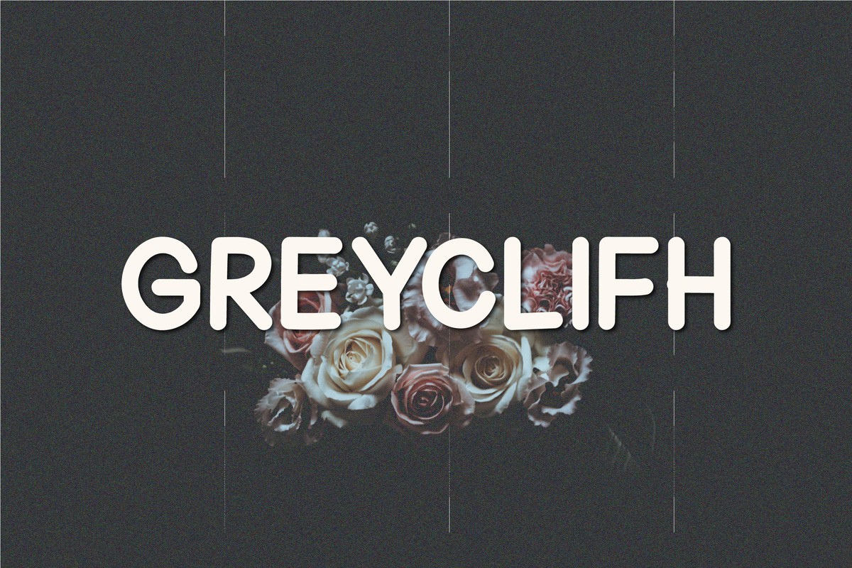 Przykład czcionki Greyclifh