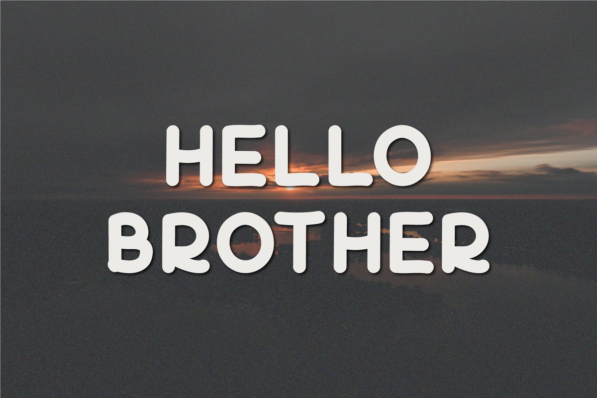 Przykład czcionki Hello Brother