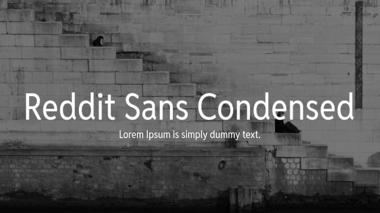 Przykład czcionki Reddit Sans Condensed Regular