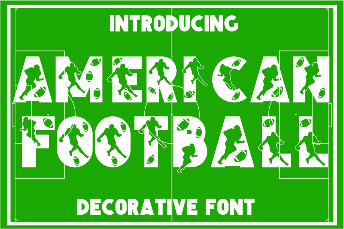 Przykład czcionki American Football