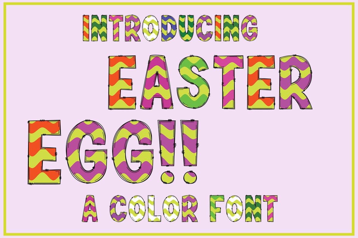 Przykład czcionki Easter Egg
