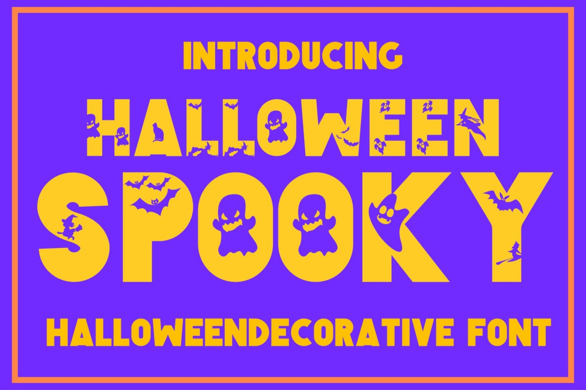 Przykład czcionki Halloween Spooky