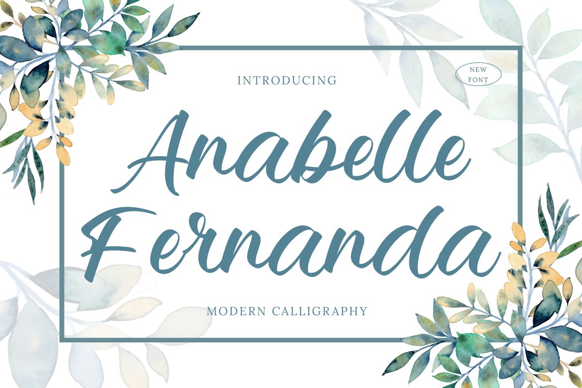 Przykład czcionki Anabelle Fernanda Regular