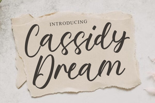 Przykład czcionki Cassidy Dream Regular