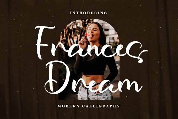 Przykład czcionki Frances Dream