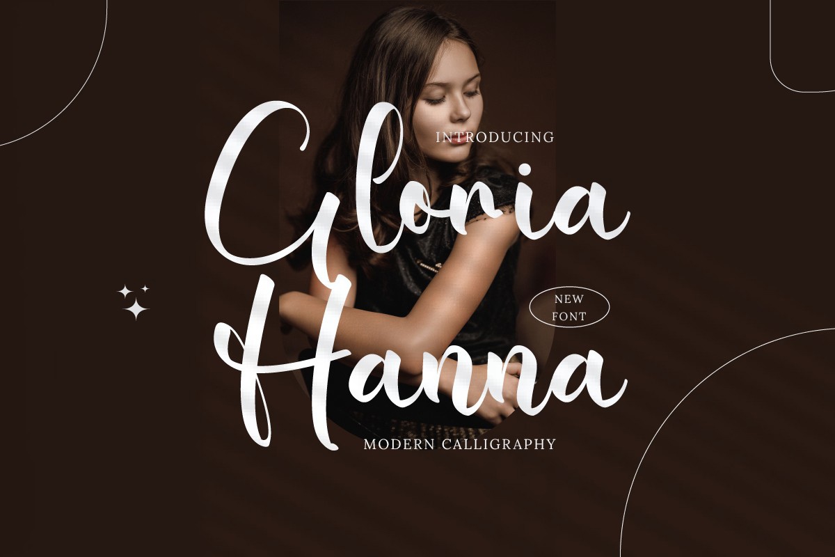 Przykład czcionki Gloria Hanna
